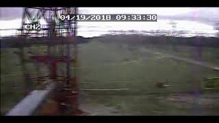 KOZK Tower Collapse Fordland Mo [upl. by Jacquelynn]