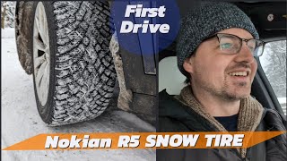 Max Traction Nokian R5 Snow Tire  4K [upl. by Aikenahs]