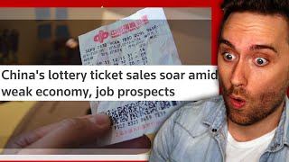 People in China Are Buying Lottery Tickets as Motivation to Work [upl. by Ominoreg]