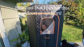 Binecer Portable Sauna Review Easy Setup Indoor or Outdoor [upl. by Esital66]