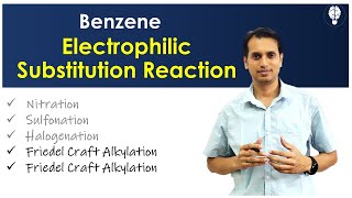 Benzene Part 7 Electrophilic Substitution Reactions  Friedel Crafts Alkylation and Acylation [upl. by Alisander]