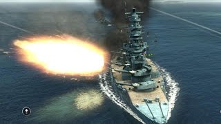 Yamashiro battleship vs USS South Dakota heavy battle GAME [upl. by Rehpotsirhcnhoj]