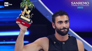 Sanremo 2023  Marco Mengoni vince la 73esima edizione del Festival con Due vite [upl. by Kirstyn826]