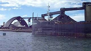 Goderich Harbor Algoma Navigator and Sifto Salt Mine Damage from Tornado [upl. by Doughty]