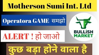 SAMVARDHANA MOTHERSON SUMI INTERNATIONAL LTD SHARE NEWS  NEXT TARGET  mothersonsuminews [upl. by Cleaves]