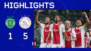 Haller maakt er 4 🤩  Highlights Sporting CP  Ajax  UEFA Champions League [upl. by Reisch]