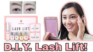 GETTING A LASH LIFT  ICONSIGN LASH LIST KIT [upl. by Derfliw]