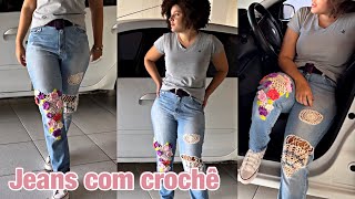 Calça Jeans com Crochê [upl. by Veda]