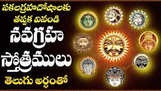 navagraha stotram with telugu lyrics and meanings  నవగ్రహ స్తోత్రం తెలుగు అర్ధముతో [upl. by Nwahsyar963]