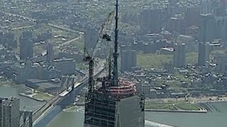 Final parts placed on World Trade Center [upl. by Delgado]