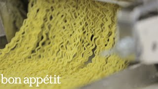 How Ramen Noodles Are Made Inside a Ramen Factory  Bon Appétit [upl. by Hally]