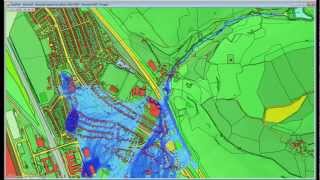 Dam break analysis in InfoWorks ICM [upl. by Aliakam]