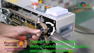 HOW TO ADJUST  SET TEFLON BELT IN CONTINOUS BAND SEALER SEALING MACHINE [upl. by Garrity]