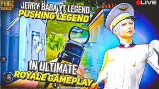 ULTIMATE ROYALE GAMEPLAY  ROAD TO LEGEND TITLE  PUBG MOBILE BEST STREAM WITH JERRY BABA LIVE [upl. by Letney961]