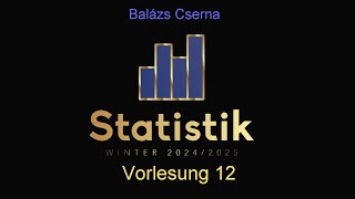 12 Vorlesung zu Statistik OSTA  Winter 20242025 [upl. by Theall]