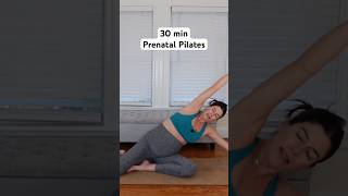 30 min prenatal Pilates workout  safe for any trimester prenatalpilates [upl. by Aleehs]