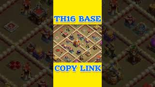 th16 war base link  best th16 base for legend league  best th16 war base with link 2024  COC [upl. by Uht732]