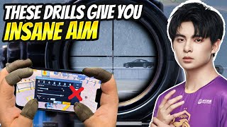 Top 5 Chinese Training Drills That Improve Aim and Reflex  Handcam Showcase  PUBG MOBILE [upl. by Nolyaw598]