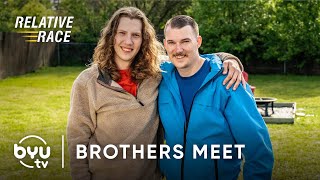 Brothers Meet for the First Time  Relative Race  BYUtv [upl. by Esiom]