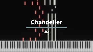 Chandelier  Sia Piano Tutorial [upl. by Ganiats]