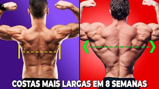 TOP 3 EXERCÍCIOS PARA DEIXAR AS COSTAS MAIS LARGAS DE FORMA RÁPIDA [upl. by Loma]