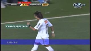 Golazo de Neymar  Santos vs Internacional [upl. by Ynomrah393]