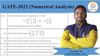 GATE2022 MathematicsMA  Numerical Analysis  Question No 25 [upl. by Harrow971]