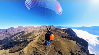 Alvier Hike and Fly in Autumn  Niviuk KodeP [upl. by Yentrok]