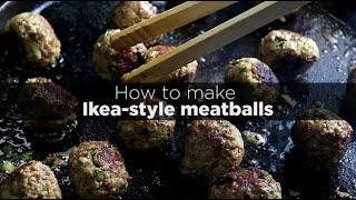 How to make Ikeastyle meatballs  Woolworths TASTE Magazine [upl. by Woehick187]