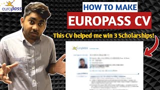 How to make an Outstanding EUROPASS CV  StepbyStep guide  Amazing Tips and Tricks [upl. by Deonne]