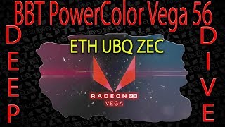 Live VLOG 58  PowerColor Vega 56 8GB HBM2  Review on how Vega 56 Crypto ETH UBQ ZEC [upl. by Akirea]