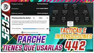 ✅ LA 442 ES LA MEJOR FORMACION Y TACTICAS POSTPARCHE EN FC 25  MEJORES TACTICAS E INSTRUCCIONES 442 [upl. by Lissie460]