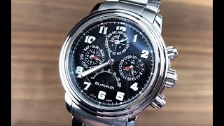 Blancpain Leman Flyback Perpetual Calendar 2585F114071 Blancpain Watch Review [upl. by Adnyleb]