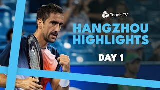 Cilic Returns To ATP Tour Marozsan Nardi amp Darderi Feature  Hangzhou 2024 Highlights Day 1 [upl. by Asirrac261]