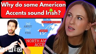 Accent Expert Gives a Tour of North American Accents  WIRED Irish Girl Reacts [upl. by Lucais]