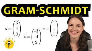 Gram Schmidt Verfahren Beispiel – Orthogonalisierungsverfahren mit 3 Vektoren [upl. by Phelips399]