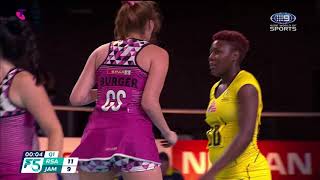 South Africa v Jamaica  Fast5 Netball World Series 2018 [upl. by Eitirahc]