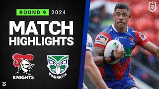 NRL 2024  Knights v Warriors  Match Highlights [upl. by Kendricks850]