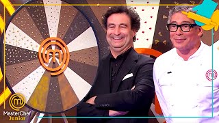 ¡¡RULETA DE CHOCOLATE Boris Izaguirre lleva el postre a MasterChef Junior 7 [upl. by Roshelle381]