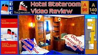 RMS QUEEN MARY Video Review of Stateroom A140 [upl. by Vona]