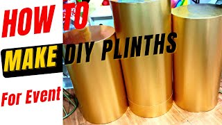 Diy Plinths For Events Parties Birhtday Decoration Display Table Stands Round CylinderTable [upl. by Fraze536]