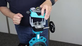 How to install a limit switch box on a gearbox [upl. by Nosraep818]