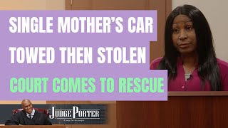 Single Mothers Car Towed And Then Stolen Court Comes To The Rescue [upl. by Korten]