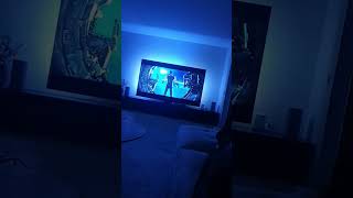 Philips hue play gradient lightstrip on a 98inch samsung [upl. by Raybourne488]