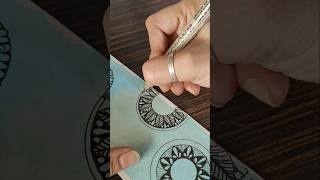 The most satisfying Mandala BOOKMARK art  creative bookmark art watercolorshorts youtubeshorts [upl. by Anaeed536]