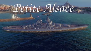 World of Warships Blitz  French premium battleship quotFlandrequot review [upl. by Namreg]