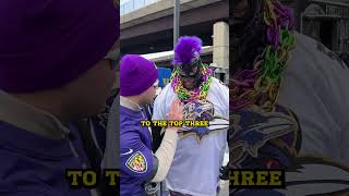 Which Ravens fan wore it best FrankieLapenna nflcreatoroftheweek [upl. by Oikim]