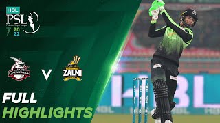 Full Highlights  Lahore Qalandars vs Peshawar Zalmi  Match 30  HBL PSL 7  ML2T [upl. by Agustin]