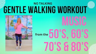 15 minute Gentle Walking Workout for Seniors Exercising to Music from the 50s to 80s [upl. by Snell]