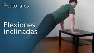 Flexiones Inclinadas para pecho [upl. by Mchale]